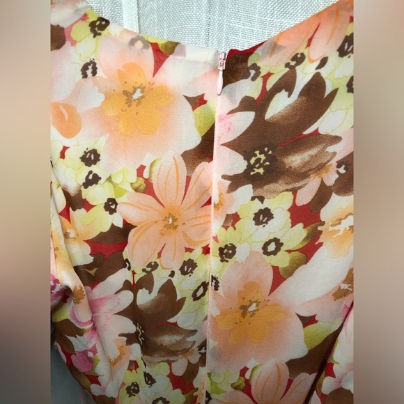 ASTR The Label High Low Dress in Pink and Orange Floral 🍂🍁🧡 Medium Jennell Dress - Picture 14 of 16